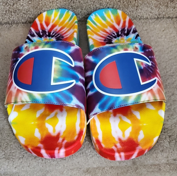 NWT Champion Tie Dye Slides - Picture 2 of 4
